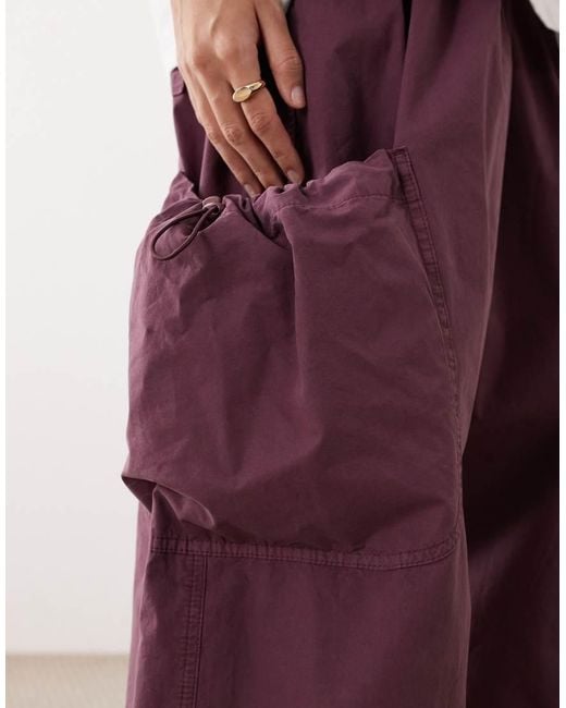 ARRANGE Purple Delphi Drawcord Utility Trouser