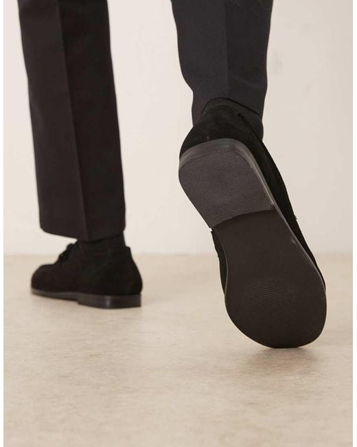 ASOS Black Slim Loafers for men