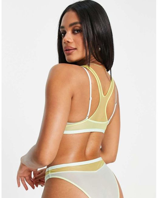 Calvin Klein Multicolor Ck One Pride Mesh Unlined Double Layer Bralette