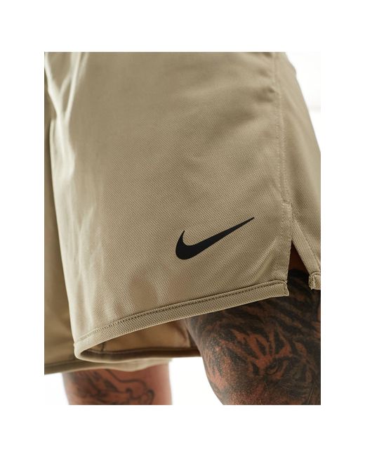 Totality - short 7 pouces non doublé en tissu dri-fit - kaki Nike pour homme en coloris Green