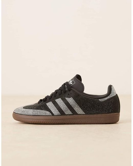 Adidas Originals Black Samba Og Rhinestone Sneakers