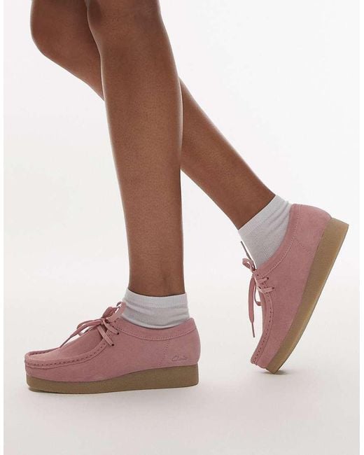 Wallabee Evo di Clarks in Pink