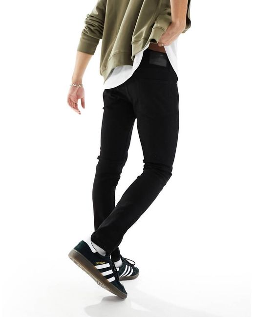 Vaqueros De Corte Slim En Negro Glenn De Intelligence Jack & Jones de hombre de color Black