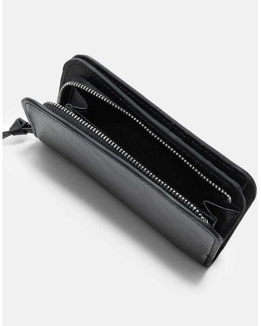 Stradivarius Black Zip Card Holder