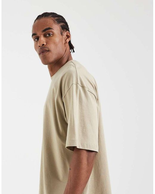 ASOS Natural Essentials Oversized T-shirt for men
