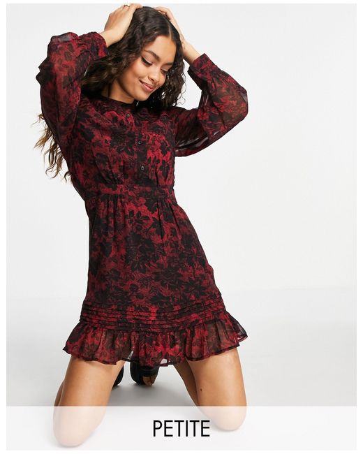 topshop pintuck mini dress