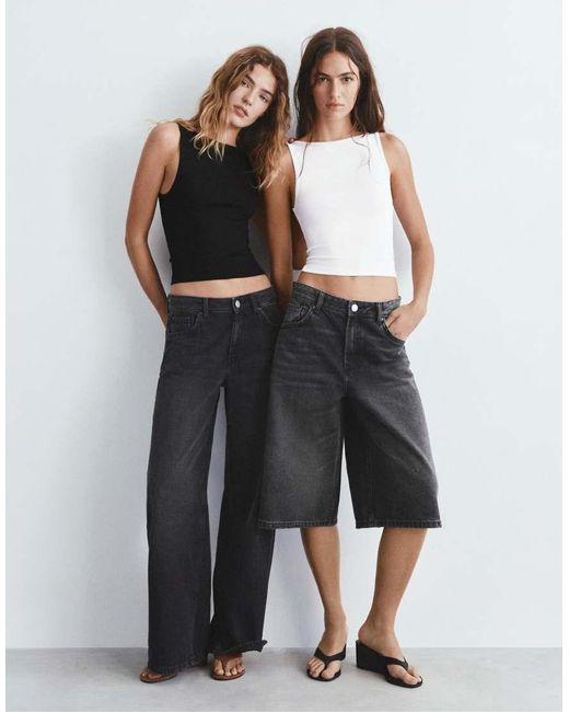 Pull&Bear Set Van 2 Tanktops in het White