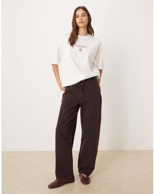 Calvin Klein White Oversized Fit Script Logo T-shirt