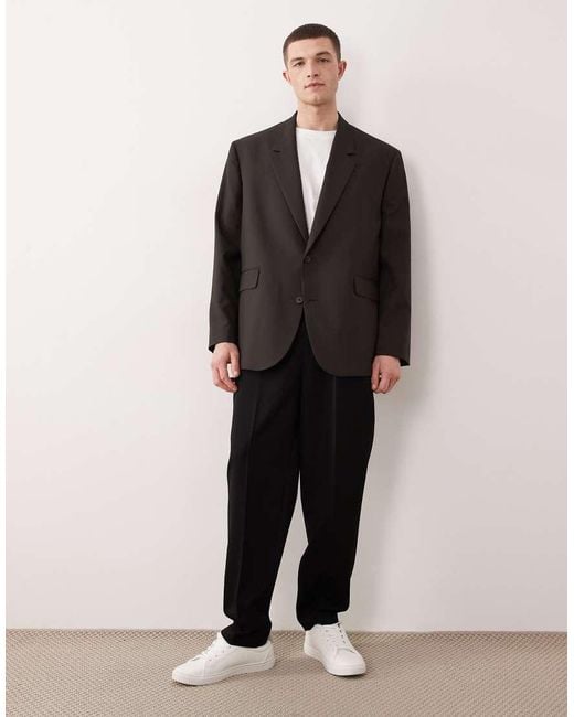ASOS Black Oversized Suit Jacket for men