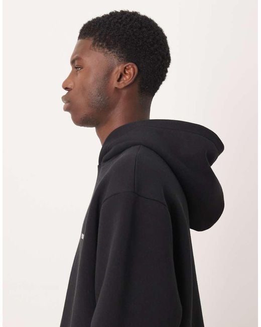 Sudadera Negra Extragrande Con Capucha Y Detalle Estampado De (Parte De Un Conjunto) ASOS de hombre de color Blue