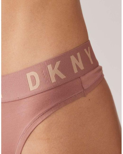 DKNY Pink Cozy Boyfriend Thong
