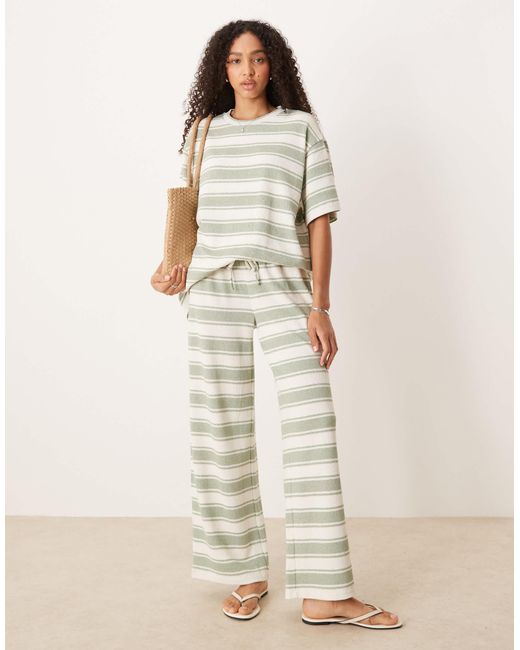 ASOS White – hose aus strickstoff