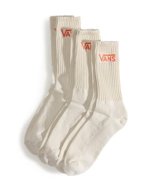 Vans White Classic Crew Socks