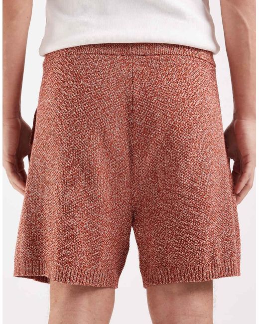 ASOS Red Knitted Shorts for men
