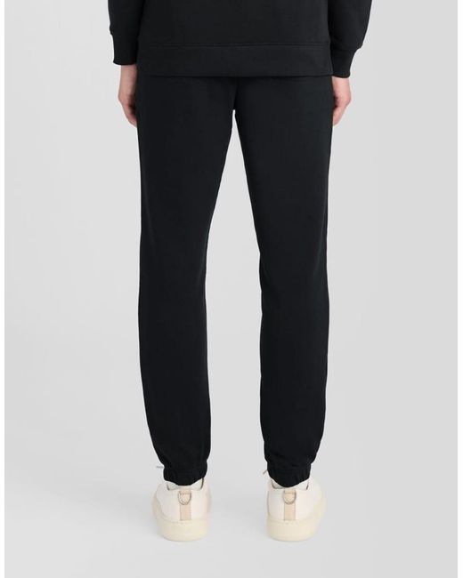 Lyle & Scott Black Mid Bottoms Slim Sweatpant for men