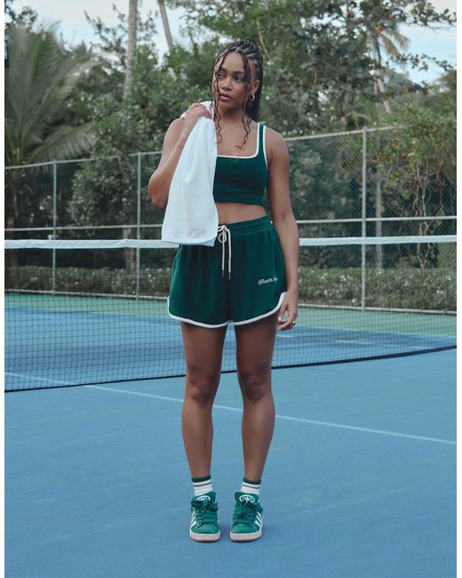 4th & Reckless Green X loz vassallo – ella – frottee-shorts