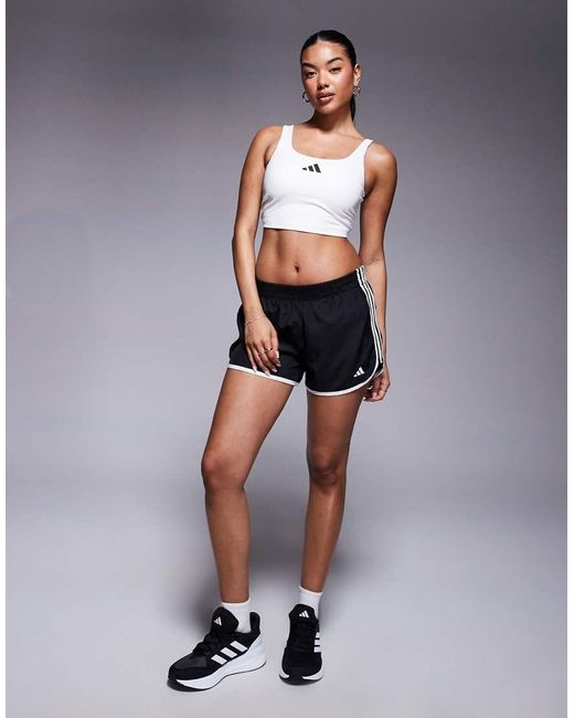 Adidas Originals Brown Adidas Training Optime Power Back Twist Tank