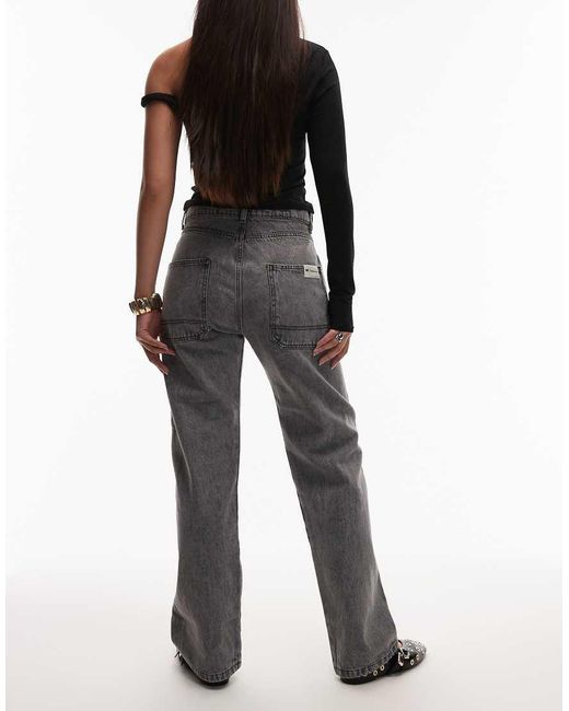 CAT WWR Black 5 Pocket Loose Fit Denim Jeans