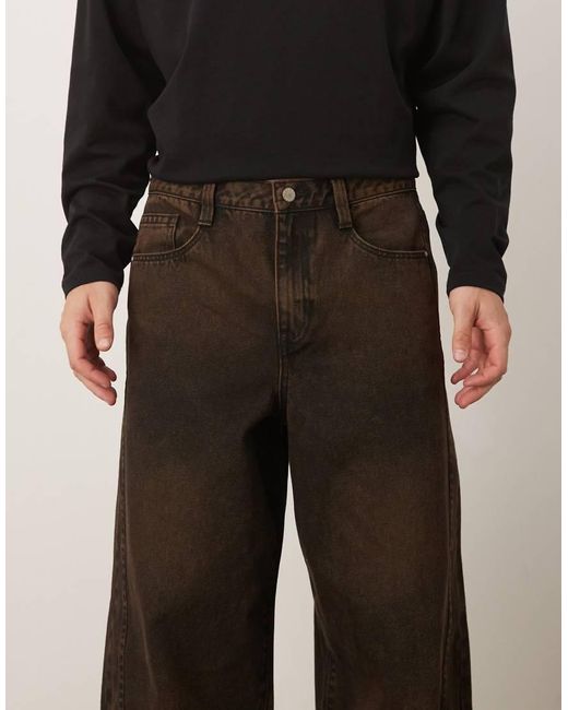 ASOS Brown Loose Jeans for men