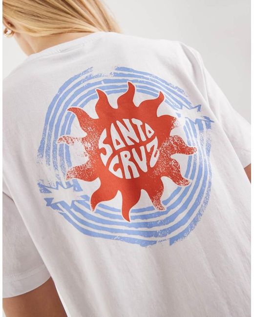 Santa Cruz White Sun Daze Graphic T-shirt