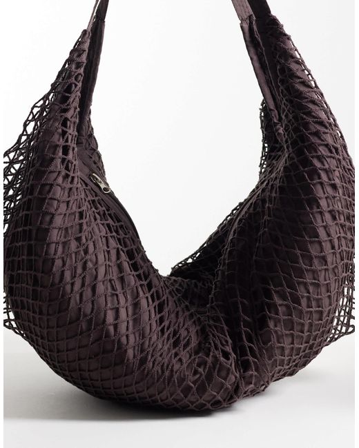 ASOS Black Net Tote Bag for men