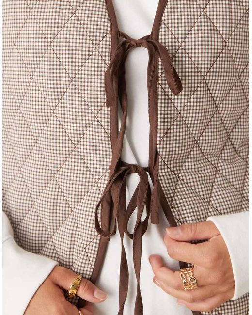 Glamorous Natural Quilted Vest