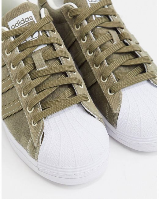 Superstar - baskets - kaki adidas Originals pour homme en coloris Vert |  Lyst