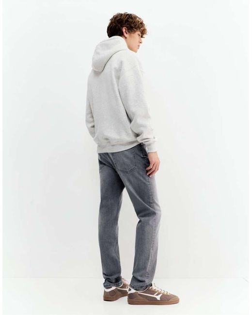 Pull&Bear Gray Slim Fit Jeans for men