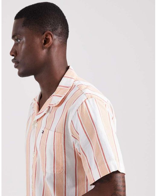 Tommy Hilfiger Pink Open Structure Shirt Co-ord for men