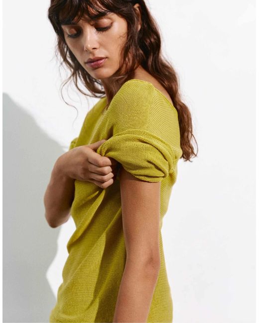 Pull rustique pomme Pull&Bear en coloris Yellow