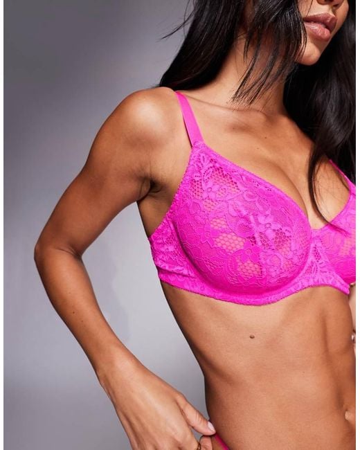 ASOS Purple Fuller Bust Margot Lace Underwired Bra