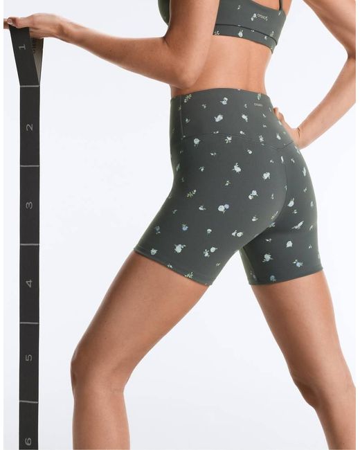 Oysho Gray Evermove High-Rise 10Cm Hot Pant Leggings