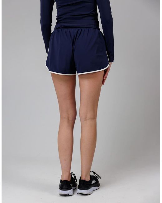 French Connection Blue Lightweight Elasticated Rib Waist Fcuk Shell Shorts