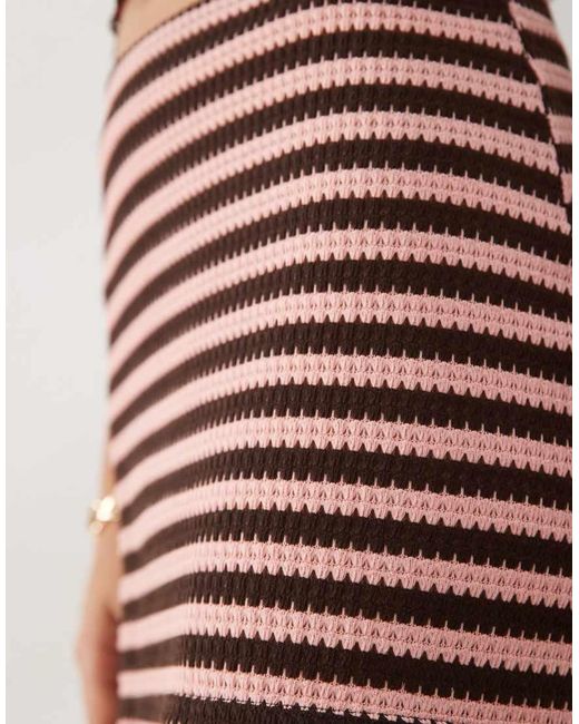 Mango Pink Terra Knitted Mini Skirt Co-Ord