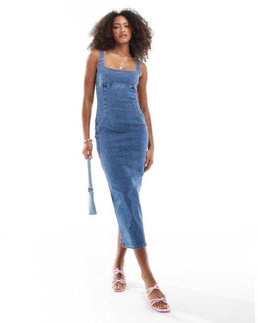 princess polly baby blue dress Women's Clearance Wedding Guest Ruched Bardot Dresses main image 1