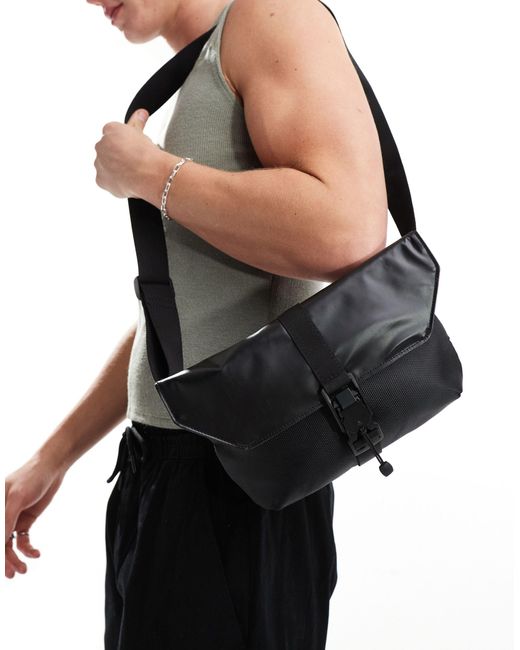 ASOS Gray Cross Body With Magnetic Puller for men