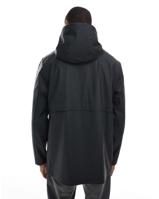 ASOS Black Shower Resistant Rain Jacket for men