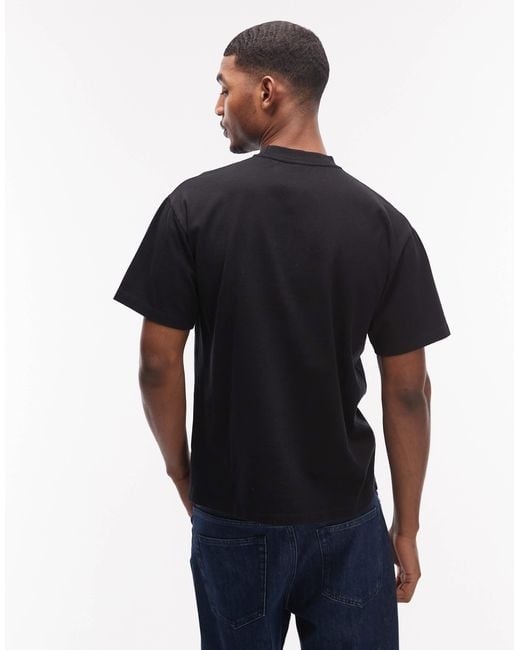 No Problemo Black 100% Cotton T-Shirt With Wormhole Front Graphic for men