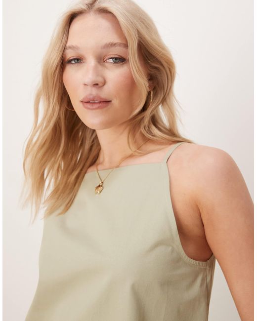 ASOS Natural – weites minikleid