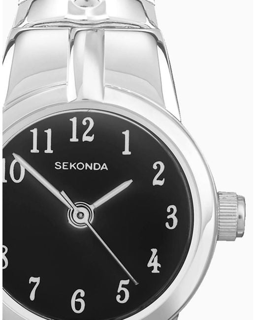 Sekonda White Newton 19Mm Analogue Watch With Case And Stainless Steel Expanding Bracelet With Dial