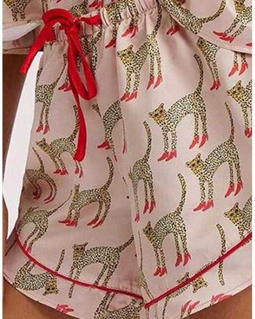 Playful Promises Multicolor Bouffants Cheeta Shorts