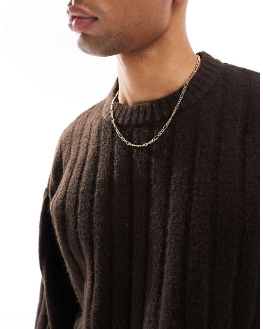 Jack & Jones – oversize-pullover in Black für Herren