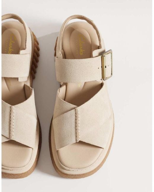 Clarks Natural Evamar Wish Sandals