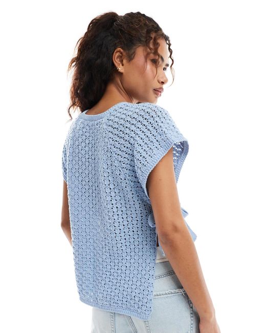ASOS Blue – gestricktes tunika-oberteil