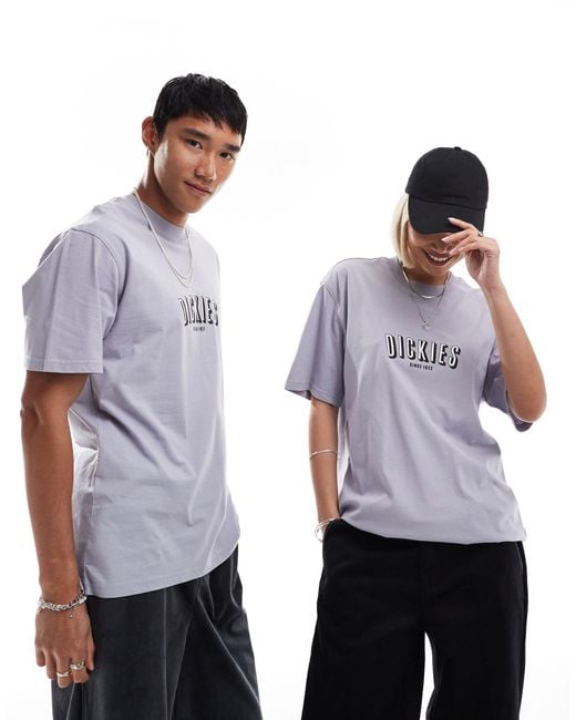 Dickies Blue Clarksville Large Central Logo T-shirt