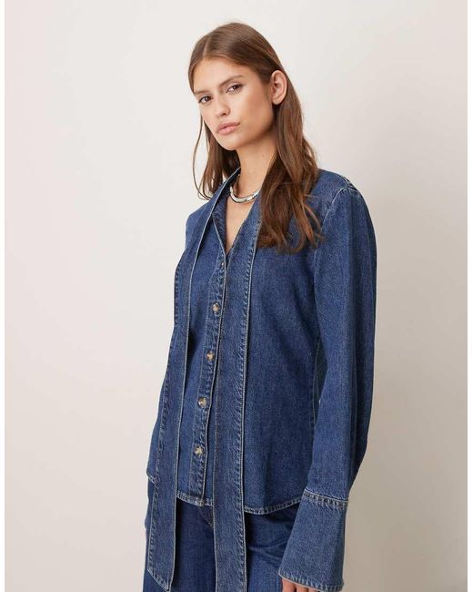 Camicia di Mango in Blue