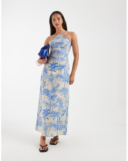 Vero Moda Mini Halterjurk in het Blue