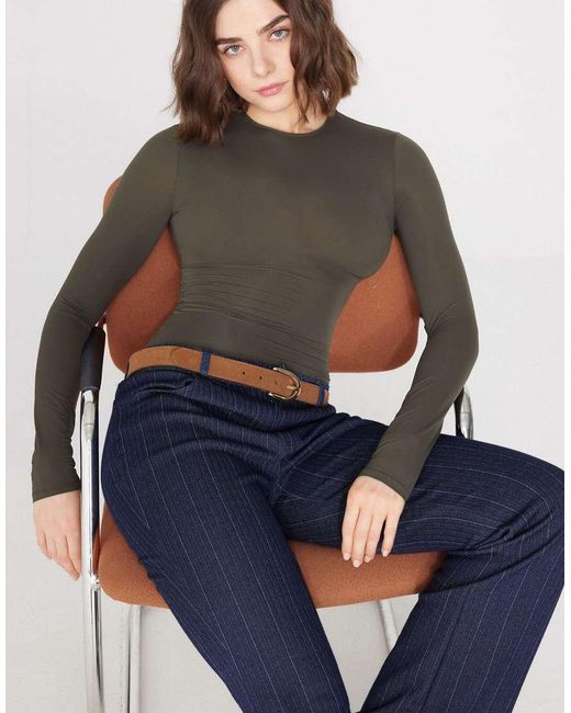 Tezenis Gray Long-Sleeved Lightweight Microfibre Body