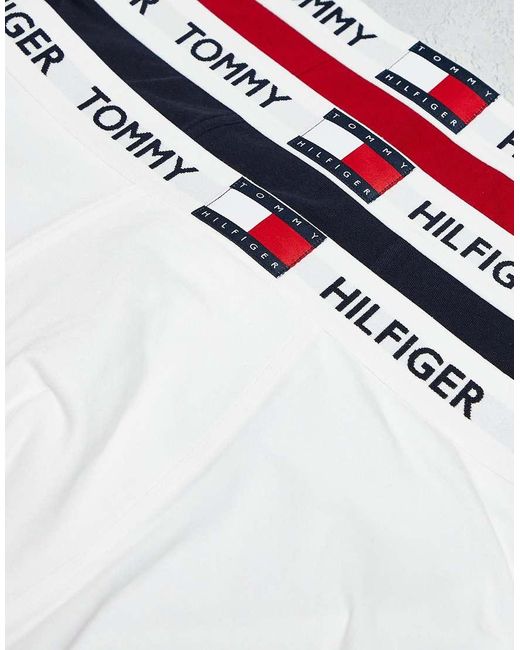 Tommy Hilfiger Red Heritage 3 Pack Trunks for men