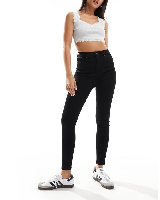 Don't Think Twice Black Dtt Ellie High Waisted Skinny Jeans